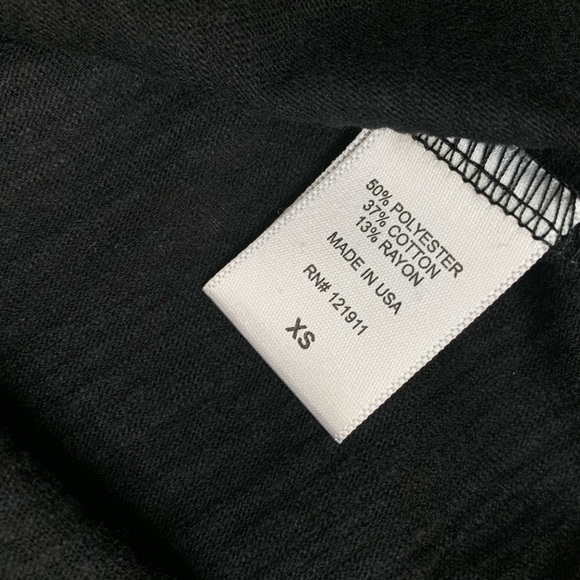 Revolve LNA Off The Shoulder Tee Top T-shirt Short Sleeve Black Size XS - Picture 9 of 11